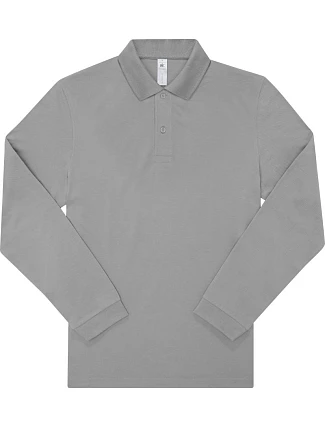 B&C My Polo 210 LSL Piqué polo s dlouhým rukávem z těžké bavlny 01.U427 sport grey B&C My Polo 210 LSL Piqué polo s dlouhým rukávem z těžké bavlny 01.U427 sport grey