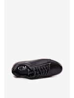 Pánské tenisky z eko kůže Černé Velton