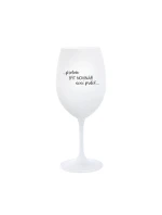 PROTOŽE BÝT NOVINÁŘ NENÍ PRDEL - bílá sklenice na víno 350 ml PROTOŽE BÝT NOVINÁŘ NENÍ PRDEL - bílá sklenice na víno 350 ml