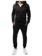 FashionStreet černá pánská tepláková souprava AX0138