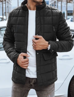 Pánská přechodná bunda černá FashionStreet TX4695