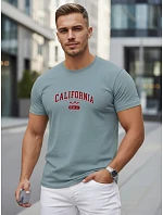 Pánské bavlněné tričko s potiskem „California petrol“ od FashionStreet NX5140R Pánské bavlněné tričko s potiskem „California petrol“ od FashionStreet NX5140R