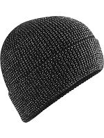 Beechfield B 325R Pletená čepice "Streetlite Reflective" 53.325R black