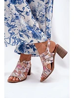 Dámské sandály RM24125 růžové - Jezzi