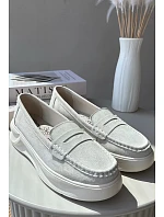 Dámské mokasíny Filidia 24PB18-6889 krémové - Evento