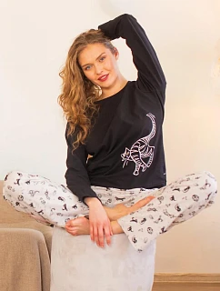 Pyžamo Key LNS 923 B26 dlouhé rukávy XS–XL