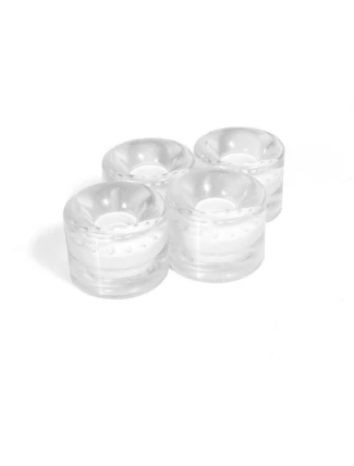 Kola Foxtail 59x46 mm průsvitná bílá