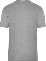 Daiber JN 1808 Pánské pracovní tričko z bio bavlny - Solid 02.1808 grey heather