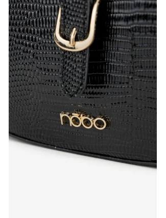 Dámská kabelka s drobným ražením Nobo – černá