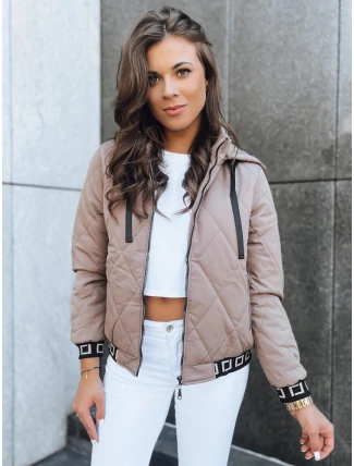Dámský prošívaný bomber HEKATE beige FashionStreet TY3756