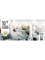 ČASOVAČ VÁNOČNÍCH STROMKŮ S DÁLKOVÝM OVLÁDÁNÍM 10 VEDL TEPLÁ BÍLÁ