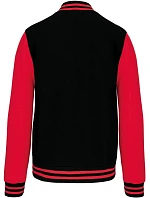 Kariban K 497 Unisex college bunda "Teddy" 20.K497 black/red Kariban K 497 Unisex college bunda "Teddy" 20.K497 black/red