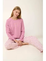 Vamp - Bavlněné dámské pyžamo s potiskem 21927 - Vamp