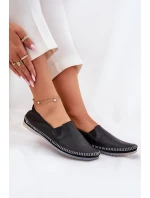 Kožené Baleríny Maciejka T3512-71 Černé