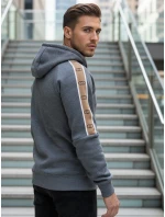 Pánská šedá mikina FashionStreet BX5945