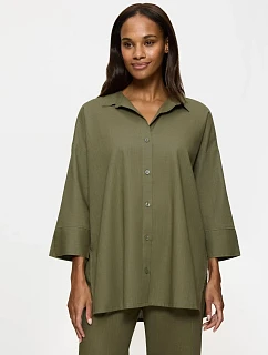Summer Wear Boyfriend Shirt - SAGE GREEN - TRIUMPH SAGE GREEN - TRIUMPH