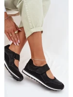 Sportovní dámské polobotky na suchý zip Černé Aveliette Sportovní dámské polobotky na suchý zip Černé Aveliette