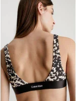 Dámská plavková podprsenka KWKW02489 0GM vzor leopard - Calvin Klein