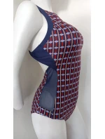 Dámské jednodílné plavky S43D tmavě modré - Self