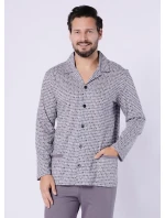 Pyžamo Hotberg 1748 Kamil long/r M-2XL rozepínací