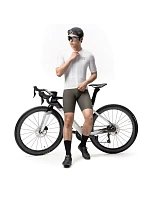 Rockbros YDDX011 Cyklistický dres Diamond s krátkým rukávem - velikost XS - bílý