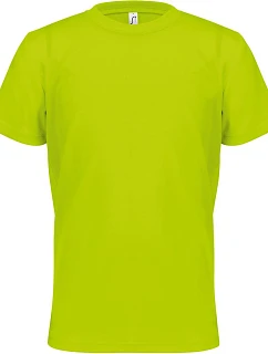 SOL'S Sprint Kids Dětské piqué sportovní tričko 25.4773 neon yellow