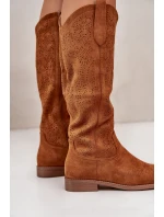 Dámské Kozačky Prodyšné Camel S.Barski HY42-132 Dámské Kozačky Prodyšné Camel S.Barski HY42-132