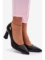 Elegantní Lodičky na Podpatku Vinceza 62276 Černé