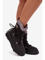 Dámské sněhule na zip Lee Cooper – černé Dámské sněhule na zip Lee Cooper – černé