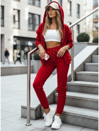 Dámská tepláková souprava AMILIA PREMIUM červená FashionStreet AY0742