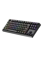 HERNÍ KLÁVESNICE GENESIS THOR 404 TKL US RGB PODSVÍCENÍ MECHANICKÁ ČERNÁ KAILH BOX HNĚDÁ