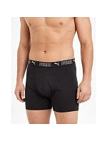 Pánské boxerky Puma Long 3-Pack černé pohodlné Pánské boxerky Puma Long 3-Pack černé pohodlné