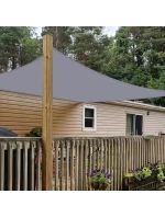 ZAHRADNÍ SLUNEČNÍK OBDÉLNÍK 4X3M ŠEDÝ