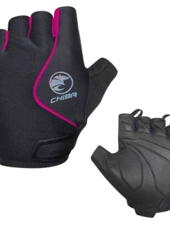 Rukavice CHIBA LADY AIR PLUS černo-růžové XS