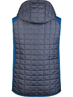 Daiber JN 768 Pánská pletená hybridní vesta 02.0768 royal melange/anthracite melange