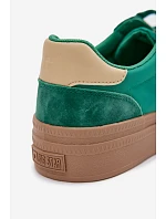 Dámské semišové tenisky Big Star TT274163 Zelené