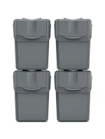 Odpadkový koš 20 l SORTIBOX SET4 PACKY ŠEDÉHO KAMENE dětské