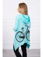 Mikina s potiskem kola mátová Mikina s potiskem kola mátová