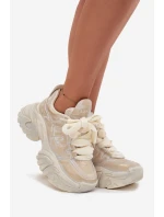 Kožené dámské tenisky GOE SS2N4009 Zlaté