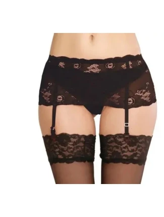 Dámská podvazkový pas Babette 945 Černá - DeLafense