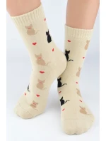 FROTÉ PONOŽKY KOČKY SF010 FROTÉ PONOŽKY KOČKY SF010