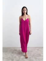 Summer Satin Dress - RED - TRIUMPH RED - TRIUMPH