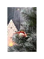 DEKORATIVNÍ PANENKA S TAŠKOU ČERVENÁ DÍVKA 7,5 CM