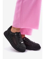 Zdobené tenisky na platformě GOE NN2N4021 černé
