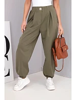 Dámské bavlněné kalhoty IT116 khaki - Kesi Dámské bavlněné kalhoty IT116 khaki - Kesi