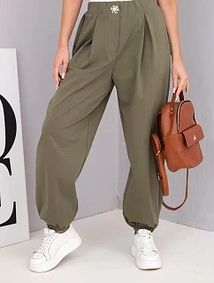 Dámské bavlněné kalhoty IT116 khaki - Kesi