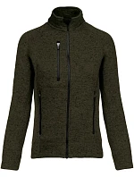 Kariban K 9107 Dámská melanžová pletená fleecová bunda 20.9107 dark khaki melange Kariban K 9107 Dámská melanžová pletená fleecová bunda 20.9107 dark khaki melange