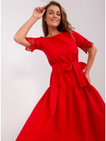 LK SK 507326 šaty.85 červená