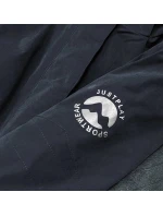 Černá dámská zimní bunda se sněžným pásem (b2376)