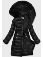 Černá lehká dámská bunda pro přechodné období (b8058-1) Černá lehká dámská bunda pro přechodné období (b8058-1)